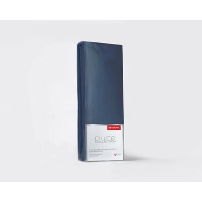 Detexpol satén napínací prostěradlo Pure Collection denimové modré 120X200