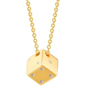 HARAHU Колие Dice - Златен KP34211