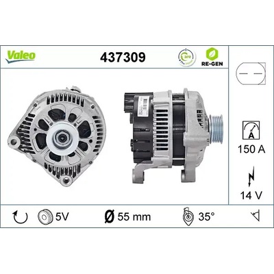 VALEO Alternátor VA 437309