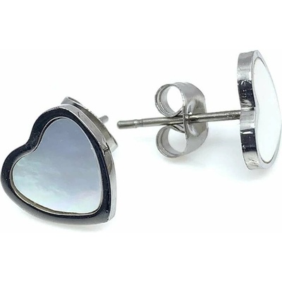 Šperky Jan Kos Jan Kos jewellery Náušnice z oceli s perletí 12108718