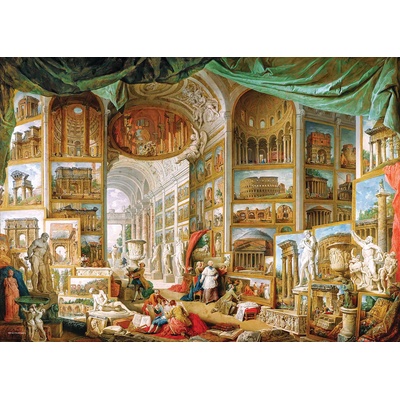EUROGRAPHICS - Puzzle Pannini Giovanni: Gallery of Views of Ancient Rome - 1 000 piese