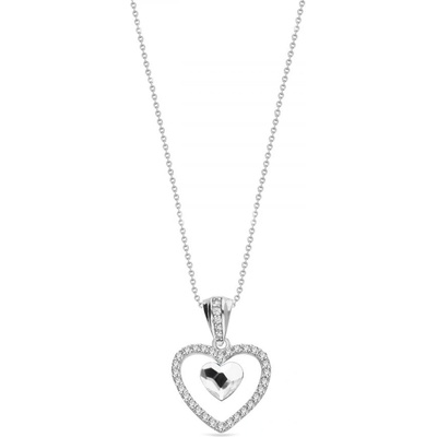 Spark čirý se Swarovski Elements Amour NCC28086C Krystal