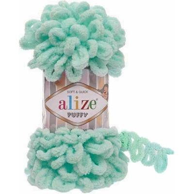Alize příze Puffy 19 tyrkysově mentolová
