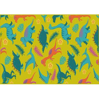 КИЛИМ ПЛЕЙ ДИНОЗАВРИ 120х170см ЗЕЛЕН (22115-10521-120х170)