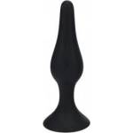  Slim Silicone Anal Plug - XL - Black