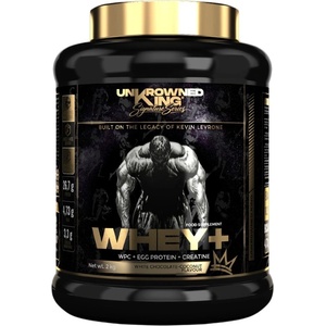 UnKrowned King Whey+ Protein | with Whey Concentrate, Egg Protein & Creatine [2000 грама] Бял шоколад с кокос