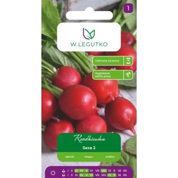 W. Legutko Saxa 2 репички - кръгли, червени