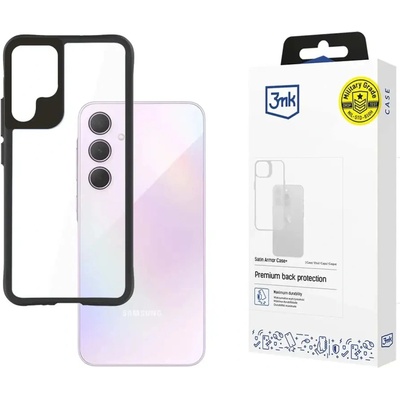 3mk Protection 3mk Satin Armor Case+ за Samsung Galaxy A35 5G - прозрачен с черна рамка (5903108592987)