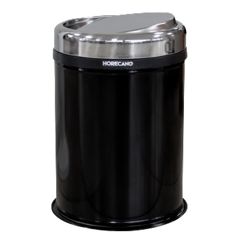 Image 1 of HORECANO HORECANO-Кош за отпадъци с люлеещ капак 8L ЧЕРЕН Ø21xh32cm (4513.0000S. 102.08B) (016218)