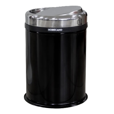 HORECANO HORECANO-Кош за отпадъци с люлеещ капак 8L ЧЕРЕН Ø21xh32cm (4513.0000S. 102.08B) (016218)