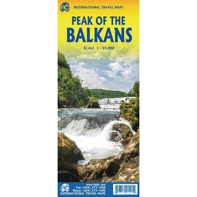 mapa Balkans: Peaks of The Balkans 1/55 tis.