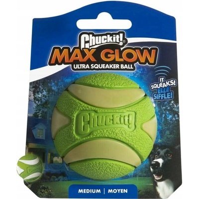 Chuckit míček Max Glow Ultra Squeaker Ball 6 cm