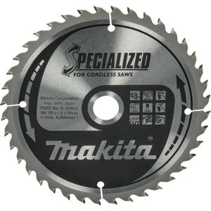 Makita - Нож за трион за дърво 165х20 мм, 40 зъба B-32954 (B-32954)