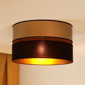 Brilagi - Плафон ROYAL 1xE27/15W/230V Ø 40 см черен/златист (BG0996)