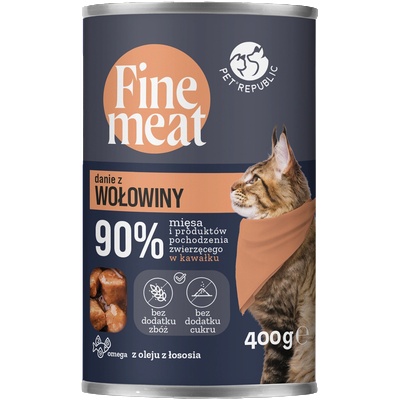 Pet Republic PetRepublic Fine Meat говеждо ястие 400 г за котки
