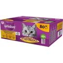 Whiskas Adult hydinový výber s kuracím morčacím hydinovým kačacím mäsom v želé 80 x 85 g