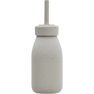 KikkaBoo Силиконово шише със сламка KikkaBoo Platinum Silicone - Sand, 200 ml (31302050020) - baby
