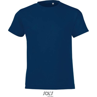 SOL'S regent fit / Детска тениска - тъмносиня 118-128 (25118329086)