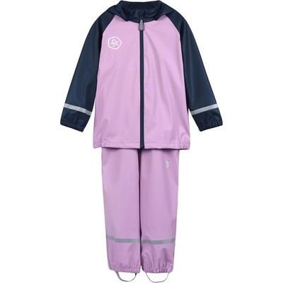 Color kids Rain set PU Colorblock Color kids