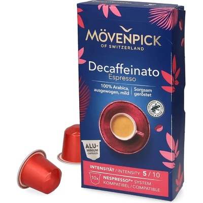 Mövenpick Decaffeinato Espresso 10 kapsúl do kávovaru Nespresso