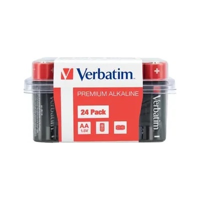 Verbatim Батерия, Verbatim ALKALINE BATTERY AA 24 PACK (BOX) (49505)