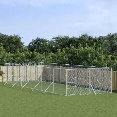 VidaXL Kotec pro psa 3190457 1200 x 400 x 250 cm ocel