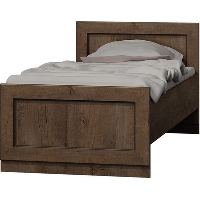 Jarstol Единично легло 90/200 см с подматрачна рамка Tadeusz T-21 дъб лефкас