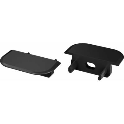 Lumines Krytka pro LED profil Z černá s otvorem ZAS-LUM-Z-O-CZ