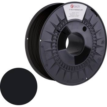 C-Tech 3DF-P-PA61.75-9017 3D филамент, ПРЕМИУМ ЛИНИЯ, PA6, черен цвят на движението, RAL9017, 1, 75 мм, 1 кг (3DF-P-PA61.75-9017)