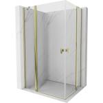 Mexen Mist Duo за душ кабина с отварящи се врати 120 x 105 см, прозрачна, златна - 8A4-120-105-50-00 (8A4-120-105-50-00)