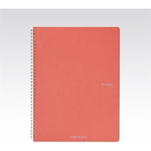 Fedrigoni Ecoqua A4 70 листа коралова гладка тетрадка със спирала 19290005 (19290005)