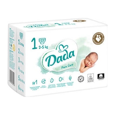 Dada Pure Care 1 Newborn 2-5 kg 23 ks