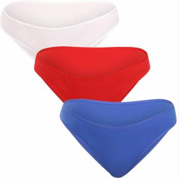 Nedeto Комплект от три дамски бикини в синьо, червено и бяло Nedeto Nedeto | Byal | ЖЕНИ | S