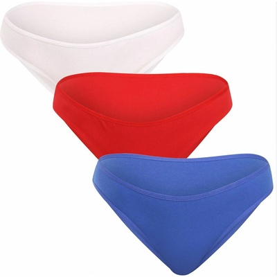 Nedeto Комплект от три дамски бикини в синьо, червено и бяло Nedeto Nedeto | Byal | ЖЕНИ | S