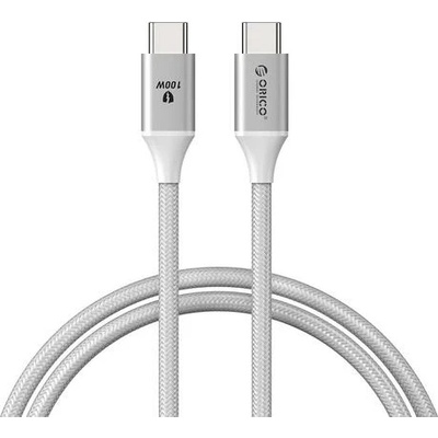 ORICO Cable USB C-to-C PD 100W Charging 1.0m White - CDX-100CC-WH (CDX-100CC-WH-BP)