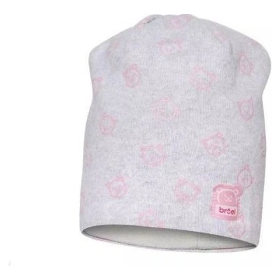 BROEL dívčí čepice Sevilla světle šedá