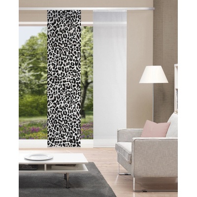 Home Wohnideen japonská stena 84594 LEOPARD 8007 antracit 260x60 cm (v x s)
