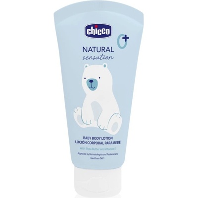 Chicco Natural Sensation Baby tělové mléko pro děti od narození 0+ 150 ml