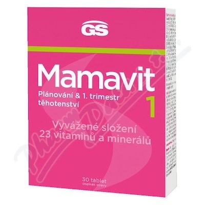 GS Mamavit 1 Plánování a 1.trimestr 30 tablet – Zboží Mobilmania