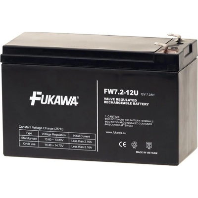 FUKAWA FW 7,2-12 F1U 12V 7,2Ah Faston 187