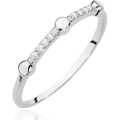 Blink-Blink Zlatý prsteň z bieleho zlata s diamantami 1695BDB