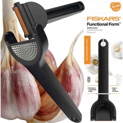 Fiskars Lis na cesnak čierny plast 24 cm