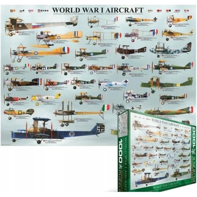 EuroGraphics Letadla 1. světové války World War I Aircrafts 1000 dílků