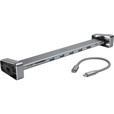 Hama Докинг станция HAMA 9 в 1, 4 x USB-A, USB-C, HDMI, RJ45, SD, MicroSD - HAMA-200103 (HAMA-200103)