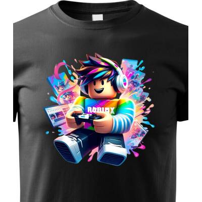 Dětské tričkoRoblox 5 ČernáCanvas Dětské tričko Bezvatriko.cz 3165