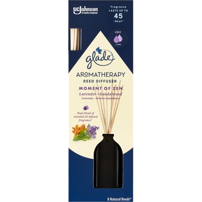 Glade Vonné tyčinky s vůní levandule a santalového dřeva Aromatherapy Reed Moment of Zen 80 ml
