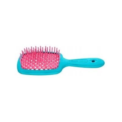 Janeke Superbrush Small Kefa na rozčesávanie ružovo-modrá