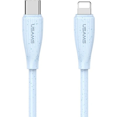 Usams US-SJ717 nabíjecí a datový USB-C na Lightning 1m modrý