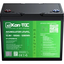 Kon-Tec KT-LFP12100-GL Green Line Lithium-železo-fosfátová LiFePO4 12V, 12,8V 100Ah