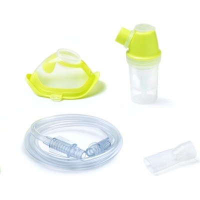 Flaem RF6 BASIC 2 LIME COLOR Nebulizér, náustok a dve masky na tvár